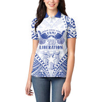 Northern Mariana Islands Liberation Day Women Polo Shirt 79th Anniversary LT05 - Polynesian Pride