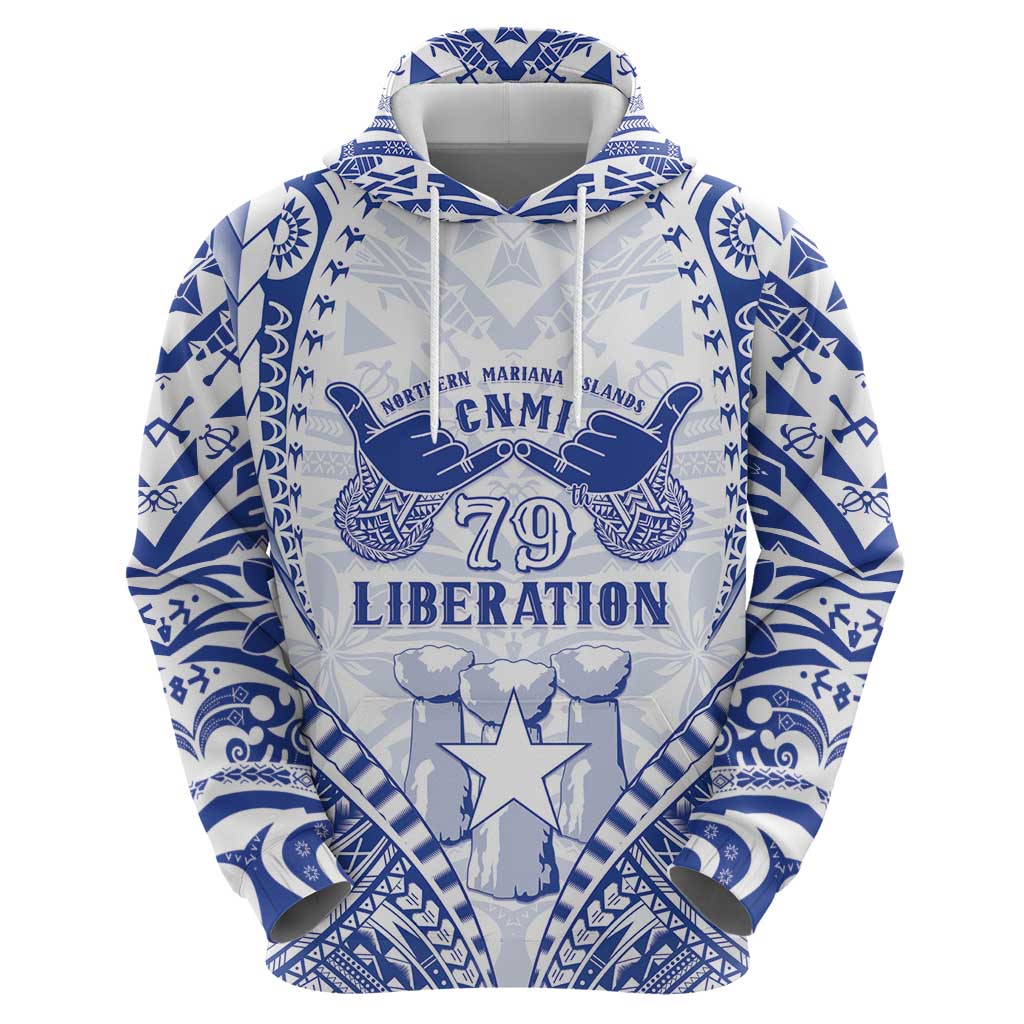 Northern Mariana Islands Liberation Day Zip Hoodie 79th Anniversary LT05 - Polynesian Pride