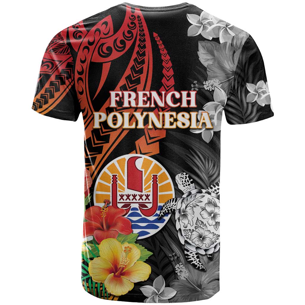 French Polynesia Bastille Day T Shirt Tropical Turtle Hibiscus Polynesian Pattern LT05 - Polynesian Pride
