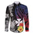 Wallis and Futuna Bastille Day Family Matching Short Sleeve Bodycon Dress and Hawaiian Shirt Tropical Turtle Hibiscus Polynesian Pattern