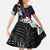 Wallis and Futuna Bastille Day Kid Short Sleeve Dress Tropical Turtle Hibiscus Polynesian Pattern