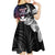 Wallis and Futuna Bastille Day Kid Short Sleeve Dress Tropical Turtle Hibiscus Polynesian Pattern
