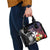 Wallis and Futuna Bastille Day Shoulder Handbag Tropical Turtle Hibiscus Polynesian Pattern
