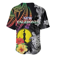 New Caledonia Bastille Day Baseball Jersey Tropical Turtle Hibiscus Polynesian Pattern LT05 - Polynesian Pride