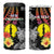 Personalised New Caledonia Bastille Day 4 in 1 Can Cooler Tumbler Tropical Turtle Hibiscus Polynesian Pattern