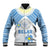 Personalised Palau Constitution Day Baseball Jacket Polynesian Turtle