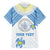Personalised Palau Constitution Day Family Matching Short Sleeve Bodycon Dress and Hawaiian Shirt Polynesian Turtle