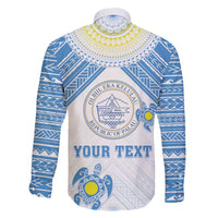 Personalised Palau Constitution Day Family Matching Tank Maxi Dress and Hawaiian Shirt Polynesian Turtle