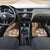 Samoa Siapo Elegant Car Mats Hibiscus Chocolate Brown Motifs - Polynesian Pride