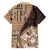 Samoa Siapo Elegant Family Matching Summer Maxi Dress and Hawaiian Shirt Hibiscus Chocolate Brown Motifs - Polynesian Pride