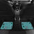 Samoa Siapo Elegant Car Mats Hibiscus Teal Motifs - Polynesian Pride