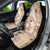 Samoa Siapo Elegant Car Seat Cover Hibiscus Beige Motifs - Polynesian Pride