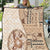Samoa Siapo Elegant Quilt Hibiscus Beige Motifs - Polynesian Pride