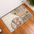 Samoa Siapo Elegant Rubber Doormat Hibiscus Beige Motifs - Polynesian Pride