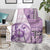 Samoa Siapo Elegant Blanket Hibiscus Violet Motifs - Polynesian Pride