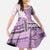 Samoa Siapo Elegant Family Matching Puletasi and Hawaiian Shirt Hibiscus Violet Motifs - Polynesian Pride