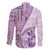Samoa Siapo Elegant Family Matching Summer Maxi Dress and Hawaiian Shirt Hibiscus Violet Motifs - Polynesian Pride