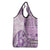 Samoa Siapo Elegant Grocery Bag Hibiscus Violet Motifs - Polynesian Pride
