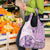 Samoa Siapo Elegant Grocery Bag Hibiscus Violet Motifs - Polynesian Pride
