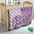Samoa Siapo Elegant Quilt Hibiscus Violet Motifs - Polynesian Pride