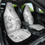 Samoa Siapo Elegant Car Seat Cover Hibiscus White Motifs - Polynesian Pride