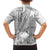 Samoa Siapo Elegant Family Matching Summer Maxi Dress and Hawaiian Shirt Hibiscus White Motifs - Polynesian Pride