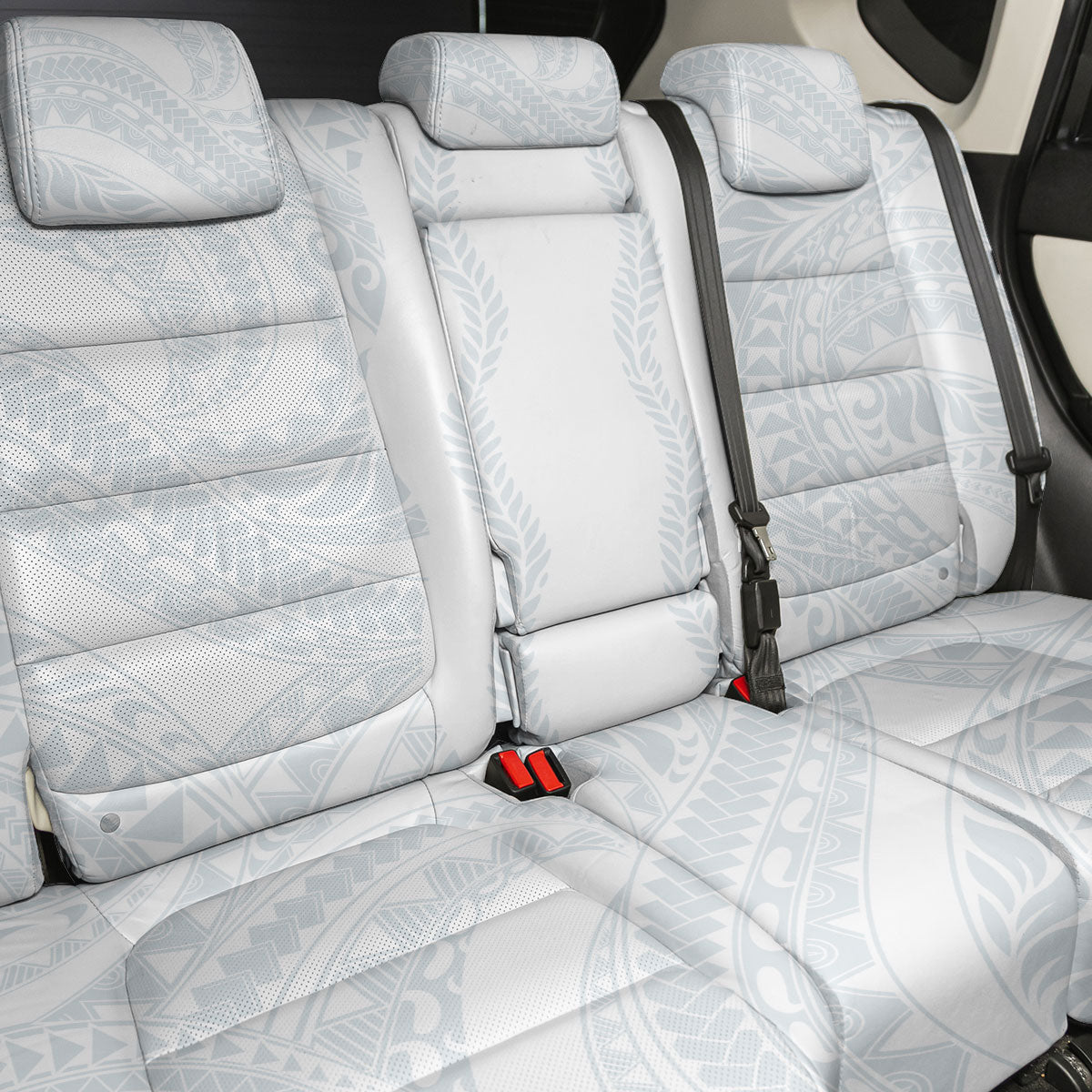 Samoa Lotu Tamaiti Back Car Seat Cover Teuila With Tribal Motifs