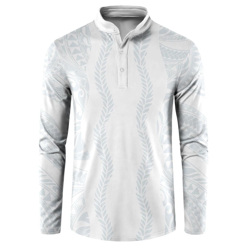 Samoa Lotu Tamaiti Button Sweatshirt Teuila With Tribal Motifs
