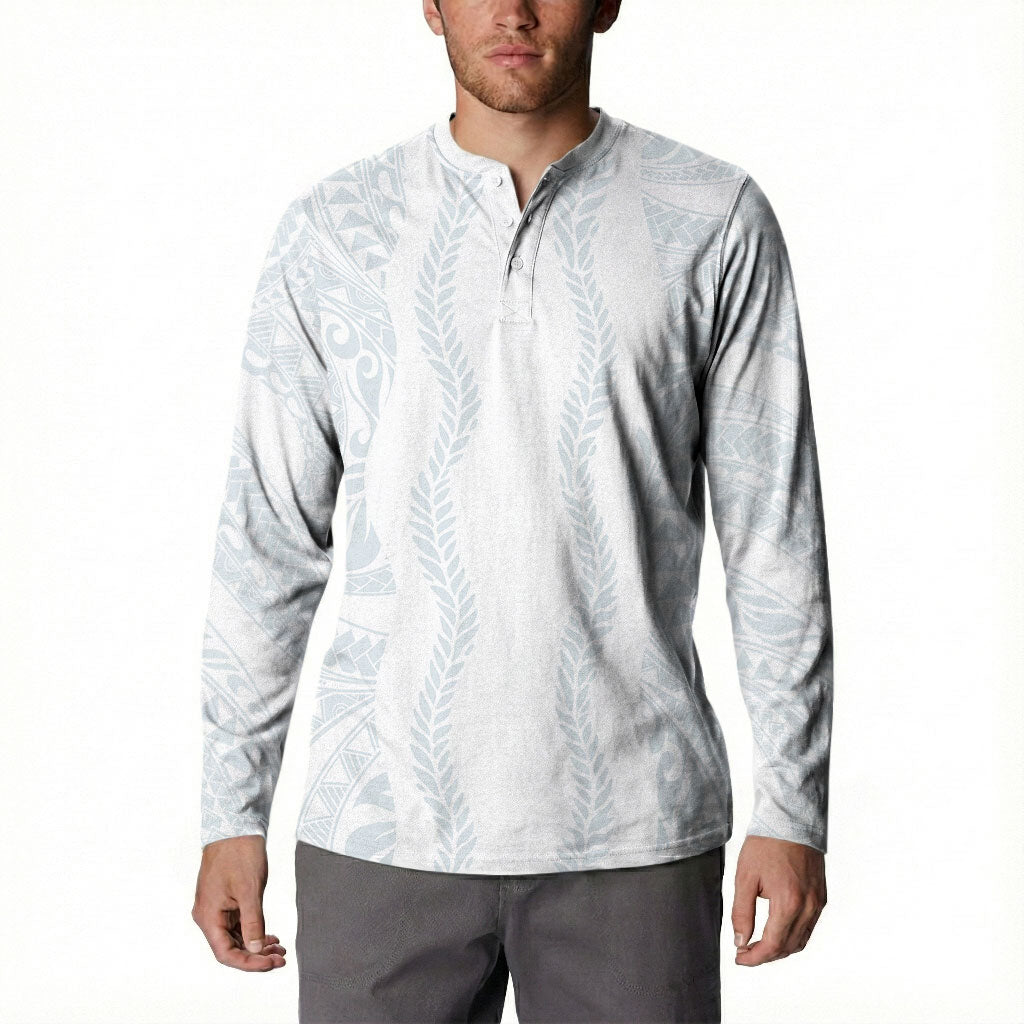 Samoa Lotu Tamaiti Button Sweatshirt Teuila With Tribal Motifs