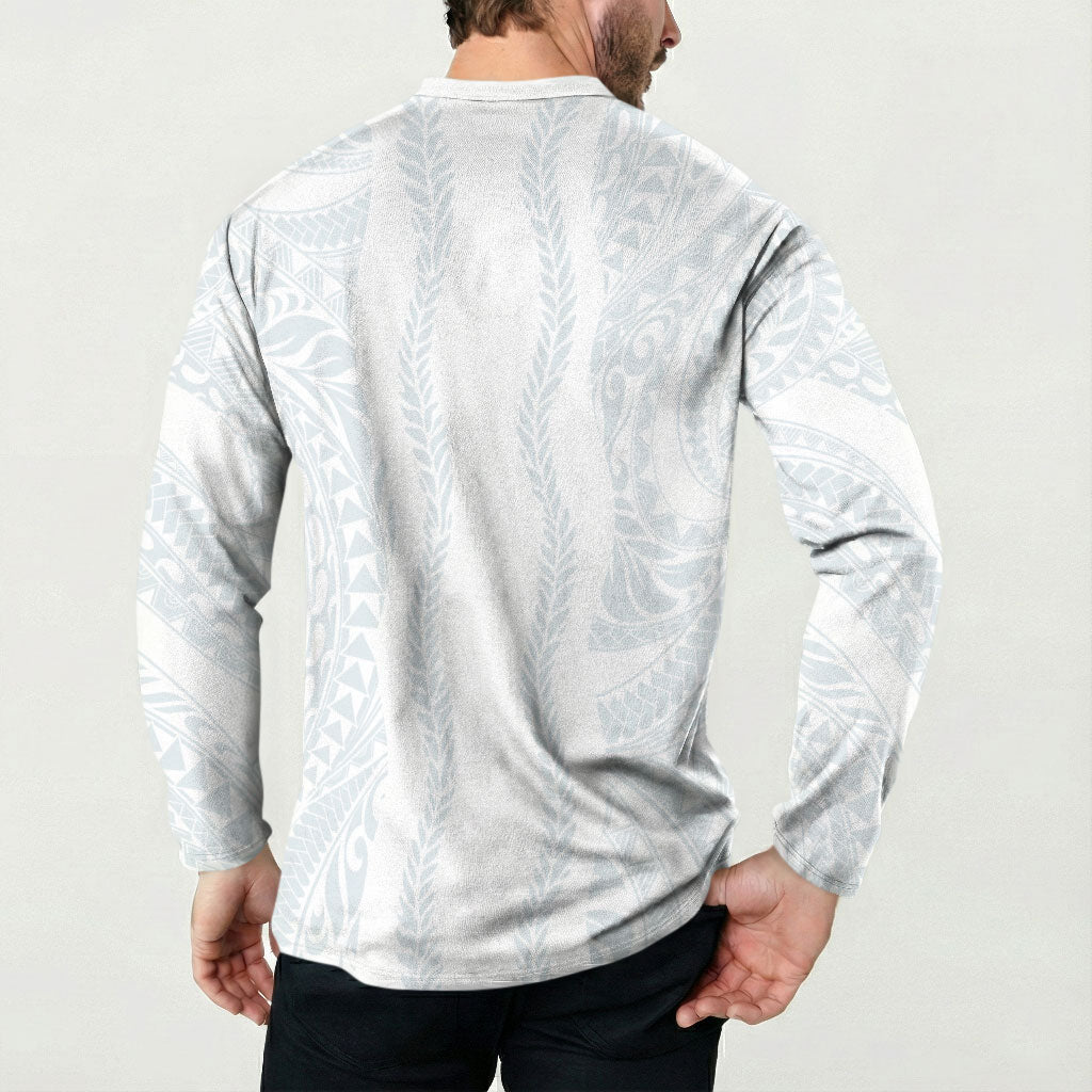 Samoa Lotu Tamaiti Button Sweatshirt Teuila With Tribal Motifs