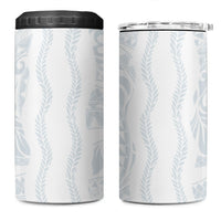 Samoa Lotu Tamaiti 4 in 1 Can Cooler Tumbler Teuila With Tribal Motifs