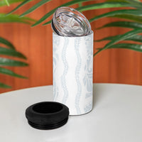 Samoa Lotu Tamaiti 4 in 1 Can Cooler Tumbler Teuila With Tribal Motifs