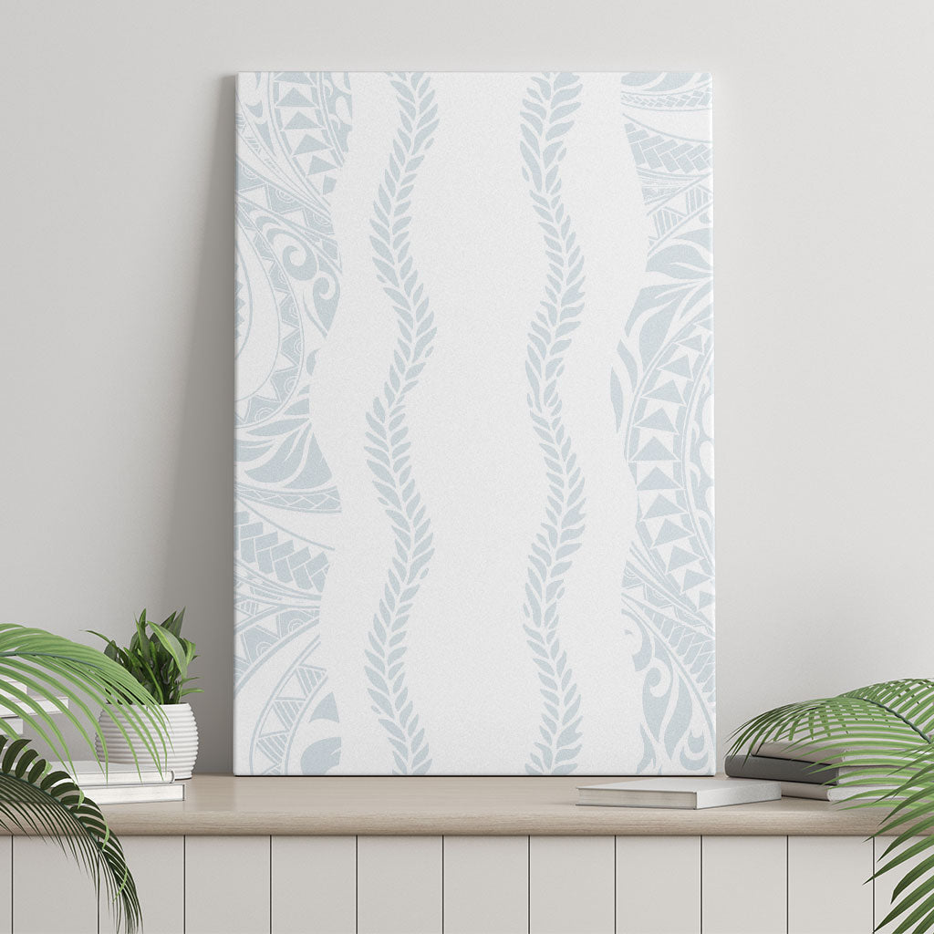 Samoa Lotu Tamaiti Canvas Wall Art Teuila With Tribal Motifs