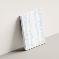 Samoa Lotu Tamaiti Canvas Wall Art Teuila With Tribal Motifs