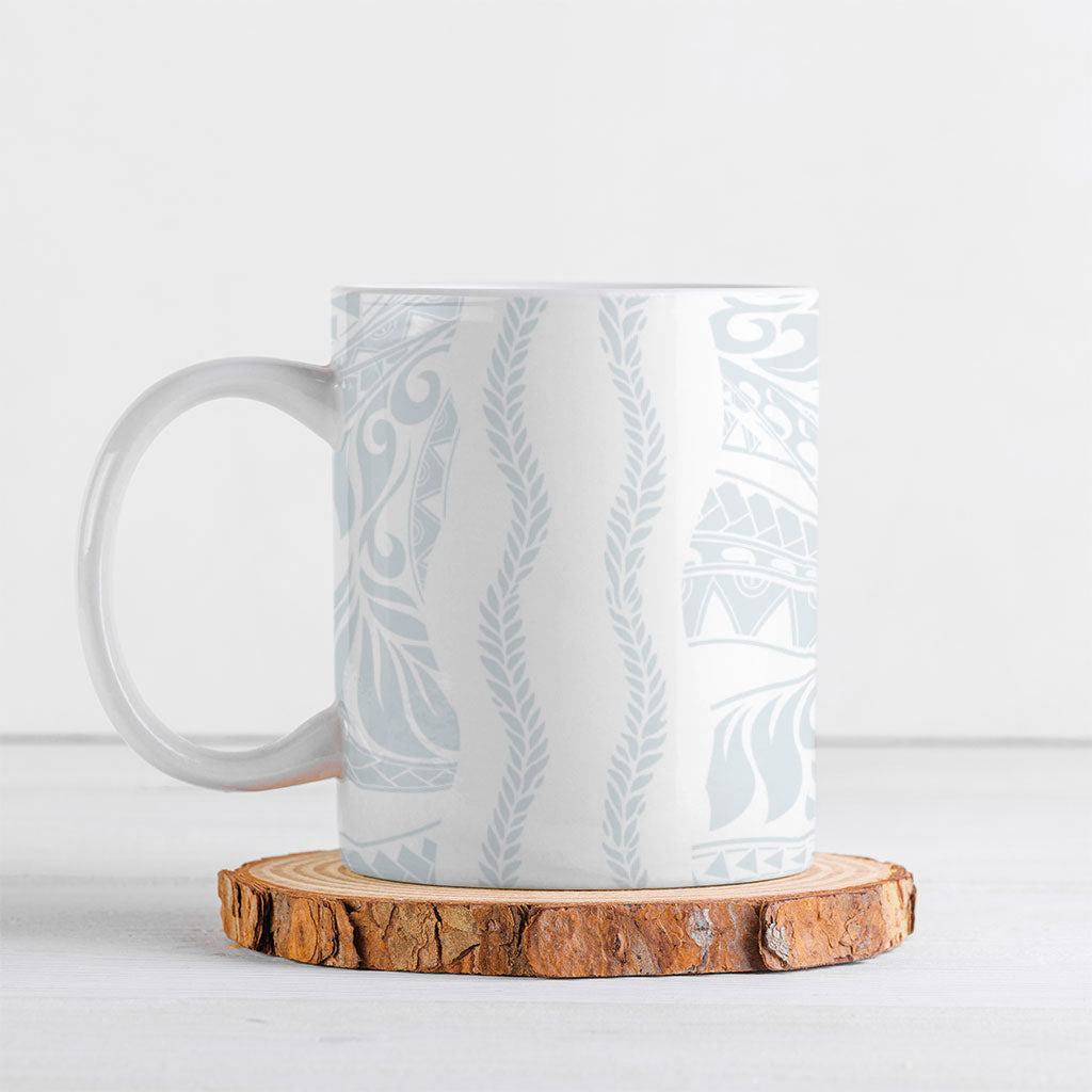 Samoa Lotu Tamaiti Ceramic Mug Teuila With Tribal Motifs