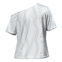 Samoa Lotu Tamaiti Cross Shoulder Shirt Teuila With Tribal Motifs