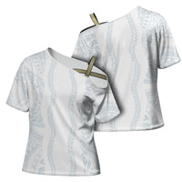 Samoa Lotu Tamaiti Cross Shoulder Shirt Teuila With Tribal Motifs