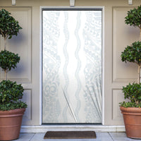 Samoa Lotu Tamaiti Door Cover Teuila With Tribal Motifs