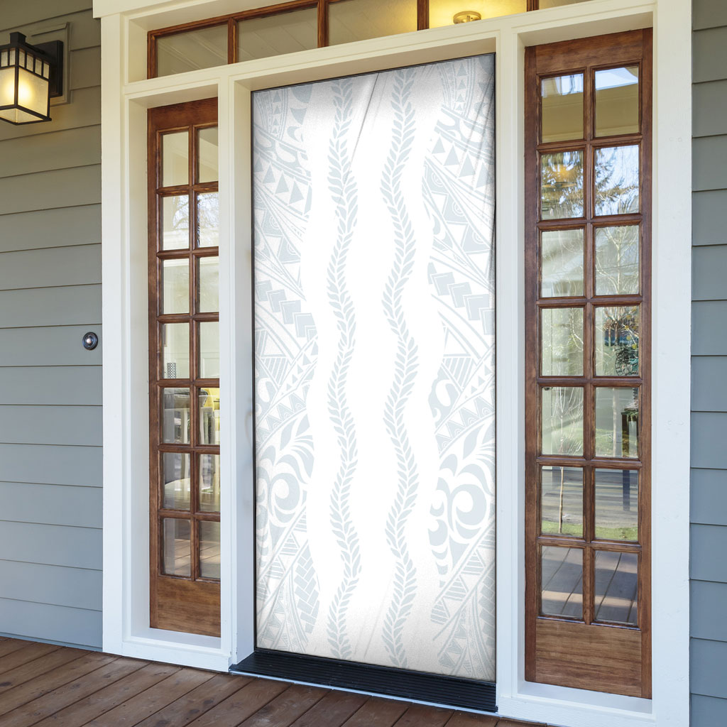 Samoa Lotu Tamaiti Door Cover Teuila With Tribal Motifs