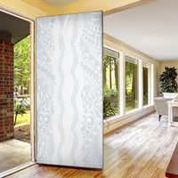 Samoa Lotu Tamaiti Door Cover Teuila With Tribal Motifs