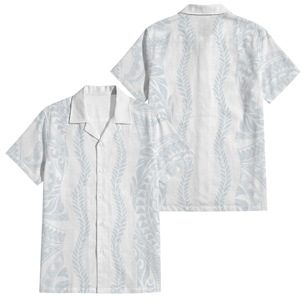 Samoa Lotu Tamaiti Family Matching Off Shoulder Short Dress and Hawaiian Shirt Teuila With Tribal Motifs