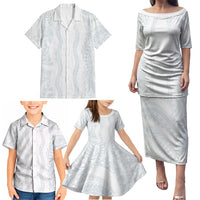 Samoa Lotu Tamaiti Family Matching Puletasi and Hawaiian Shirt Teuila With Tribal Motifs