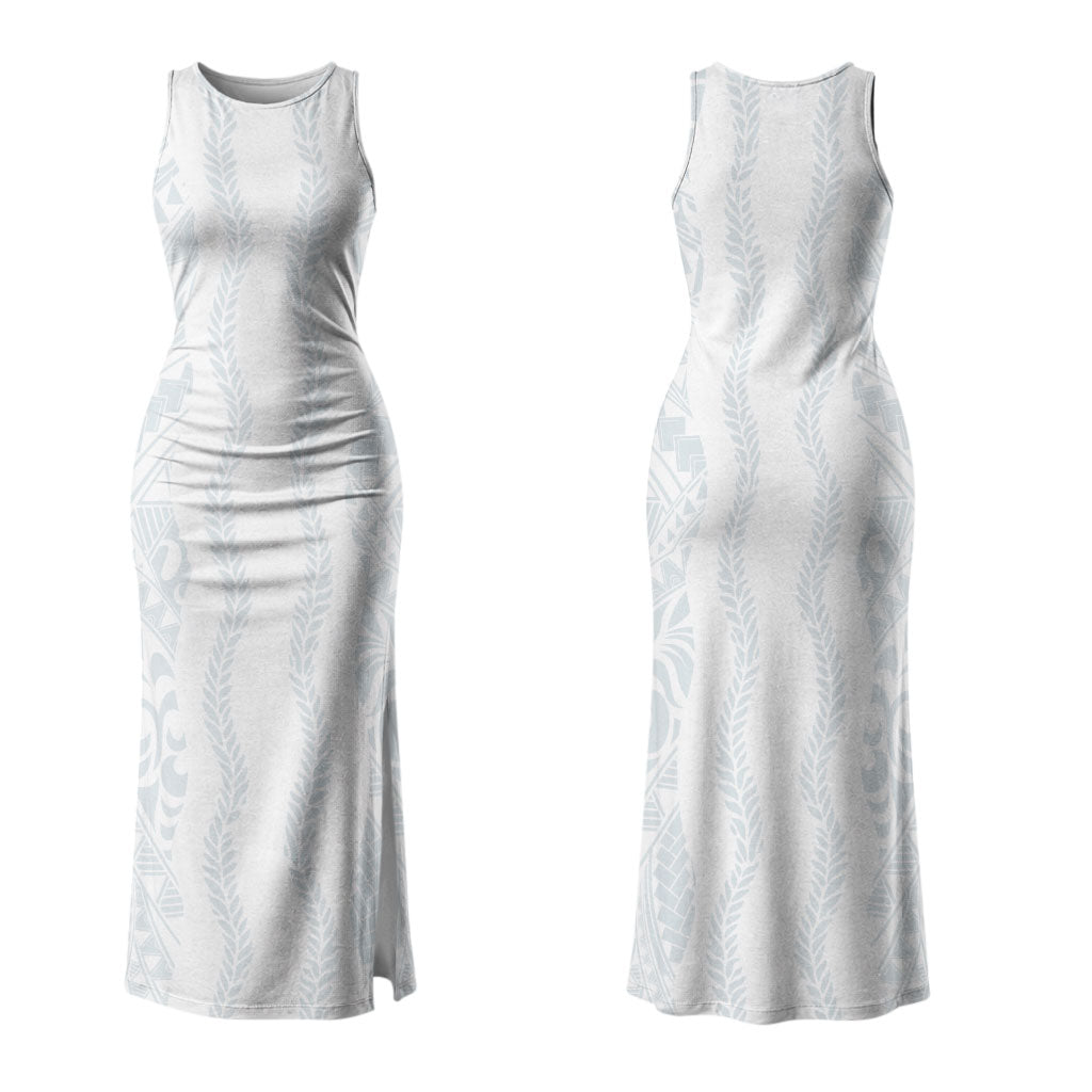 Samoa Lotu Tamaiti Family Matching Tank Maxi Dress and Hawaiian Shirt Teuila With Tribal Motifs