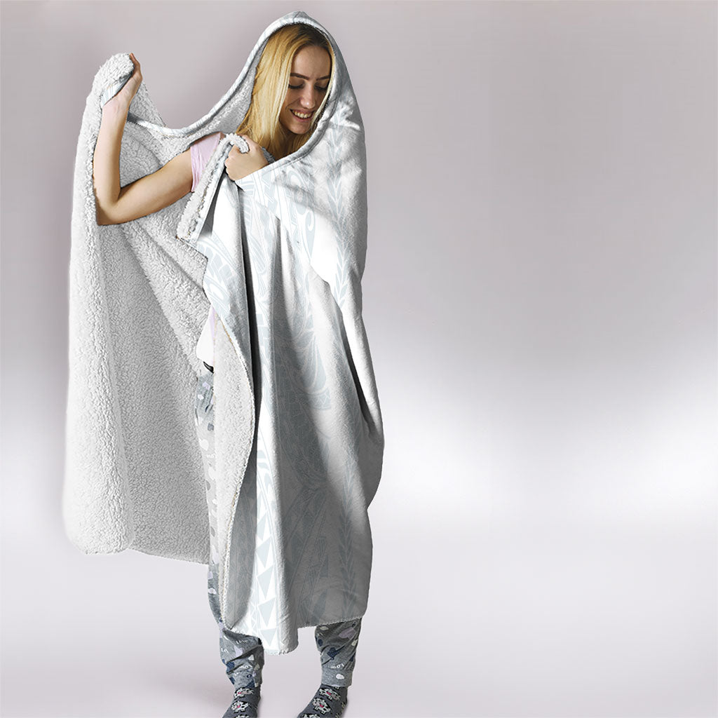 Samoa Lotu Tamaiti Hooded Blanket Teuila With Tribal Motifs