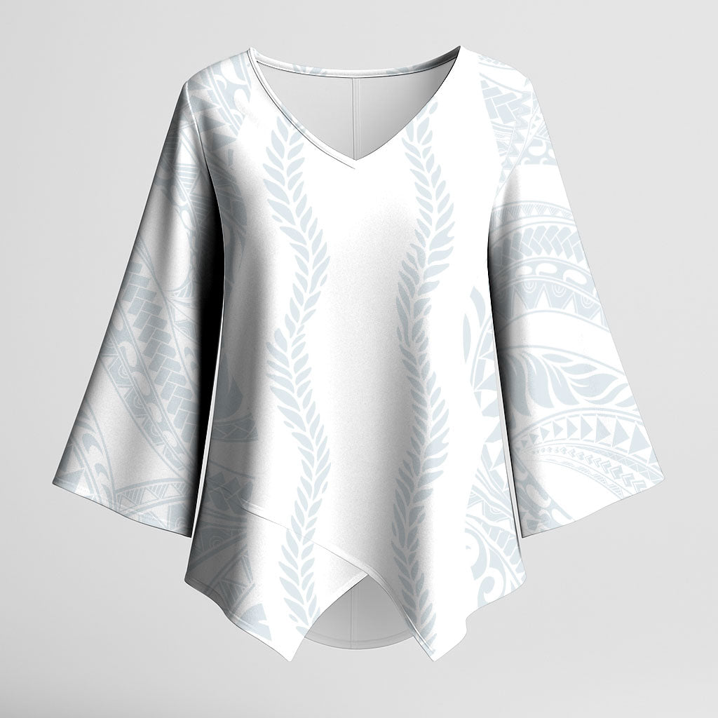 Samoa Lotu Tamaiti Kimono Sleeve Blouse Teuila With Tribal Motifs