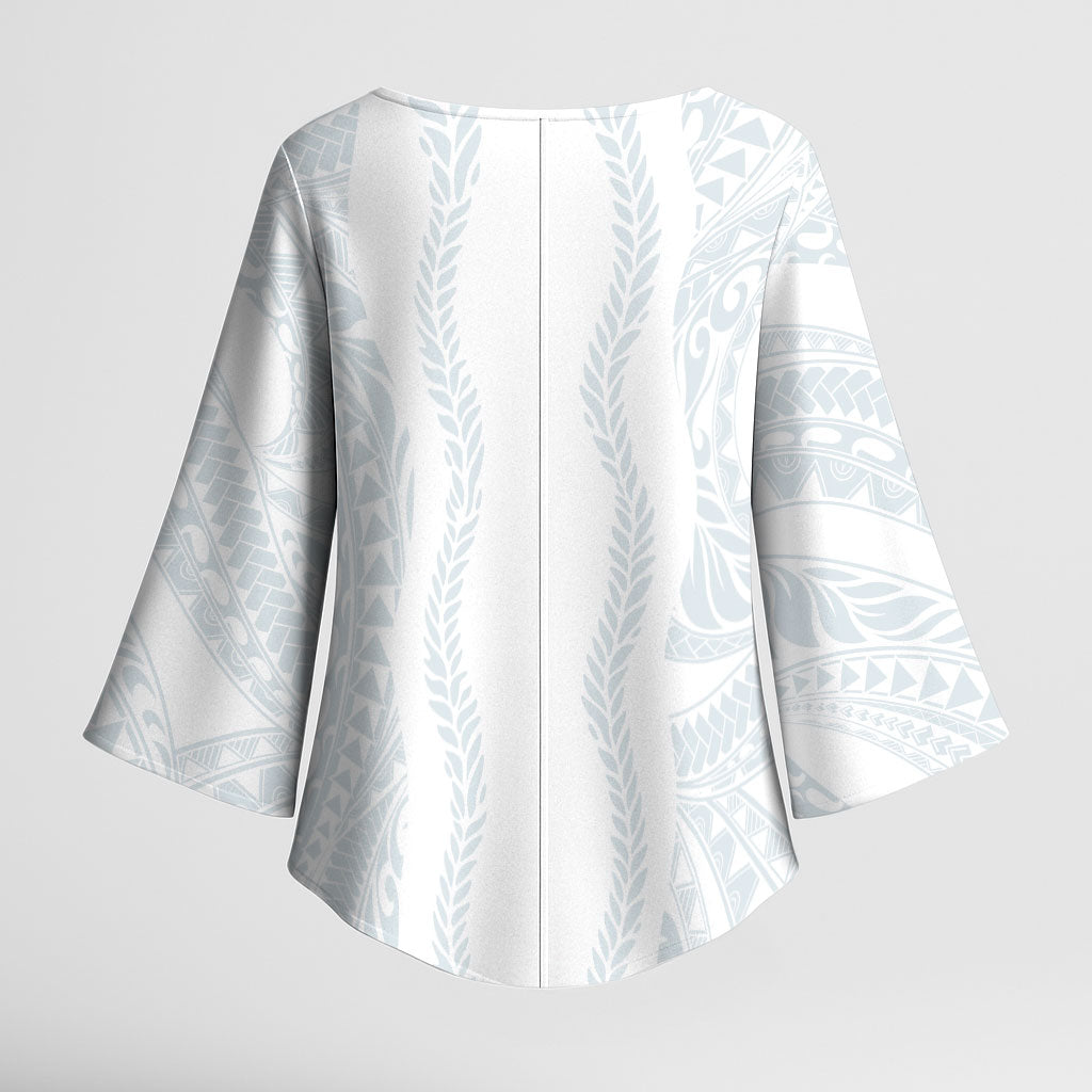 Samoa Lotu Tamaiti Kimono Sleeve Blouse Teuila With Tribal Motifs