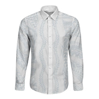 Samoa Lotu Tamaiti Long Sleeve Button Shirt Teuila With Tribal Motifs