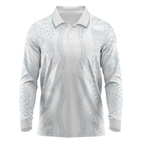 Samoa Lotu Tamaiti Long Sleeve Polo Shirt Teuila With Tribal Motifs
