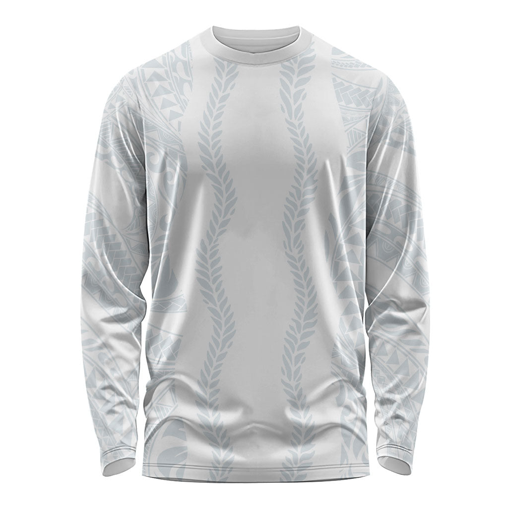 Samoa Lotu Tamaiti Long Sleeve Shirt Teuila With Tribal Motifs