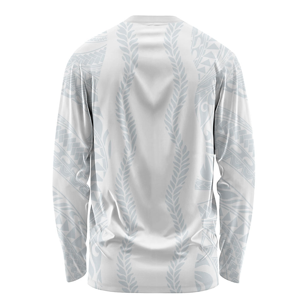 Samoa Lotu Tamaiti Long Sleeve Shirt Teuila With Tribal Motifs